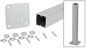 CRL Metallic Silver 200, 300, 350, and 400 Series 36" Surface Mount Post Kit