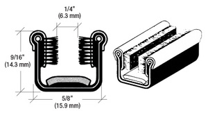 CRL Flexible 96" Channel with Pile Liner for 1949-1963 Willys, Jeep and Diamond-T Trucks