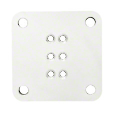 Sky White Pre-Treated Trim-Line 5" x 5" Square Base Plate