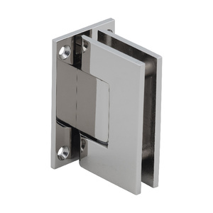 CRL Polished Nickel Geneva 037 Series Wall Mount Full Back Plate Standard Hinge