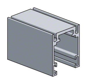 CRL Fallbrook Satin Anodized Ceiling Top Frame Fixed Profile