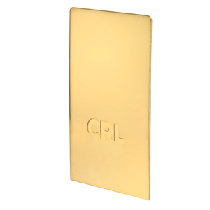 CRL Polished Brass End Cap for B5S Series Standard Square Base Shoe