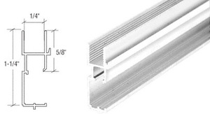 CRL White Standard Style Triple Track Bottom Frame