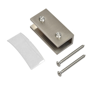 CRL Brushed Nickel No-Drill Clamp for 1/2" Glass