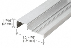 CRL 487 Clear Anodized OfficeFront™ Glazing Base - 24'-2"
