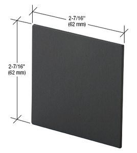 CRL Matte Black Single Top Track Replacement End Caps for 490/495 & 690/695 Series Sliding Door Systems