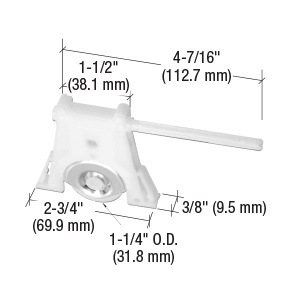 CRL 1-1/4" Nylon Sliding Screen Door Roller Assembly