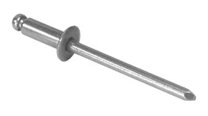 CRL 1/8" Diameter 1/16 - 1/8" Grip Range Stainless Steel Mandrel & Rivet - Pack of 1000