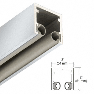 CRL-Blumcraft® Satin Anodized 2" Head Channel for 3/4" Glass - 240"