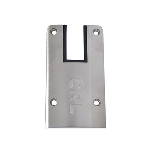 CRL DRX™ 4" Brushed Stainless Steel Square End Cap with Filler