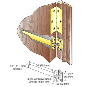 CRL Gold Spring Action Concealed Door Closer