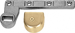CRL Polished Brass 3/4" Offset Right Hand (LHR) Bottom Arm for use With Floor Closers