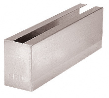 CRL Brushed Stainless 12" Welded End Cladding for B5A Series Surfacemate® Base Shoe