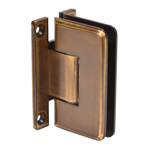 CRL Vintage Brass Cologne 337 Series Adjustable Wall Mount 'H' Back Plate Hinge
