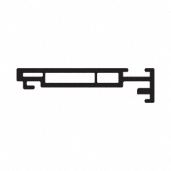 CRL-U.S. Aluminum Gray PVC Jamb Thermo Isolator- 11'
