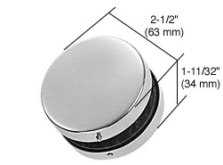 CRL Brushed Stainless PTH Series Patch Fitting Glass Connector