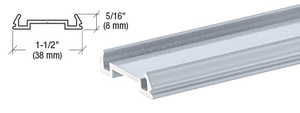 CRL Clear Anodized Standard Bottom Rail Filler 241" Long