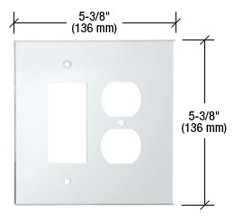 CRL Clear Designer and Duplex Combo Acrylic Mirror Plate