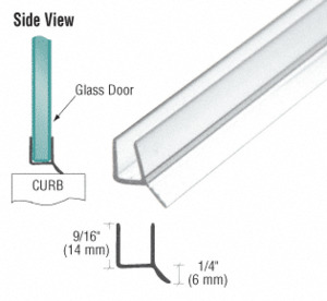 CRL Dual Durometer PVC Seal and Wipe for 3/8" Glass