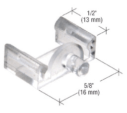 CRL Clear 5/8" x 1/2" Window Grid Retainers - Carded