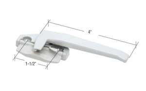 CRL White Right Hand Cam Handle with 1-1/2" Screw Holes