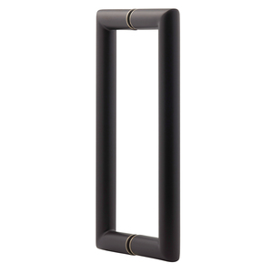 Oil Rubbed Bronze 8" Mitered Style Back to Back Handles