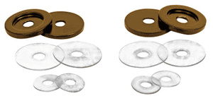 CRL Oil Rubbed Bronze Replacement Washers for Back-to-Back Solid Pull Handle