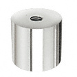 CRL 316 Polished Stainless Clad Aluminum Standoff Base 1-1/2" Diameter by 1" Long
