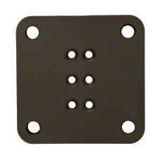 Matte Bronze Pre-Treated Trim-Line 5" x 5" Square Base Plate