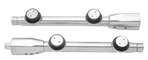 CRL Brushed Stainless Laguna Top and Bottom Pivot Rods for Full Height Vertical Rod Insert