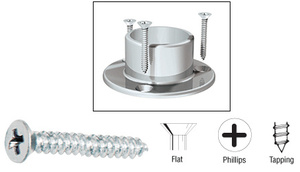 CRL Polished Stainless 10 x 1-1/2" Flat Head Phillips Screws