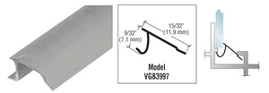 CRL Gray Snap-In Vinyl Glazing Bead