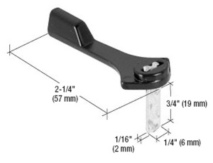 CRL Black Diecast Latch Lever for C1131 Handle