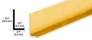 CRL Gold Anodized Aluminum 3/8" L-Bar Extrusion