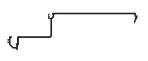 CRL-U.S. Aluminum Bronze Anodized OS-2 Head/Sill Insert for 1" Glazing - 24'-2"