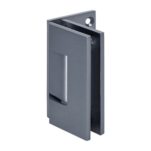 CRL Brushed Satin Chrome Geneva 544 Series Wall Mount Offset Back Plate Hinge