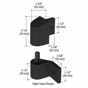 CRL Black 3/4" Offset Right Hand Intermediate Pivot Sets
