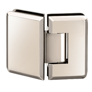 Polished Nickel 135º Glass to Glass Premier Series Hinge