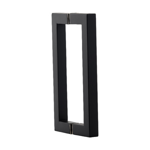 Matte Black 8" Square Style Back-to-Back Handles