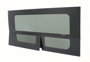 CRL 2014+ OEM Design 'All-Glass' Look Ram ProMaster Passenger Side Sliding Door T-Vent Window 136” & 159” Wheelbase Only