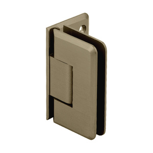 CRL Brushed Bronze Cologne 044 Series Wall Mount Offset Back Plate Hinge