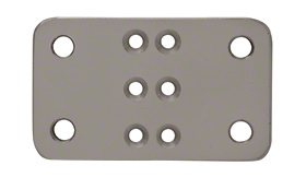 Beige Gray Trim-Line 3" x 5" Base Plate