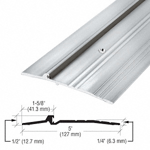 CRL 5" x 1/4" Aluminum Panic Type Threshold - 36-1/2" Length