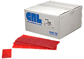 CRL Red 1/8" Plastic Bearing Shimstrips