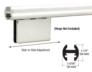 CRL Brite Anodized 144" EZ-Adjust Shower Door Header Kit