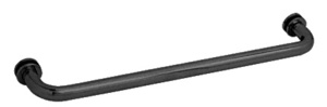 CRL Matte Black 24" BM Series Tubular Single-Sided Towel Bar