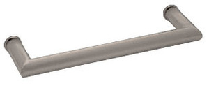 CRL Brushed Nickel 18" MT Series Round Tubing Mitered Corner Single-Sided Towel Bar