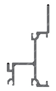 CRL-U.S. Aluminum Custom KYNAR® Paint Horizontal 2" x 1-3/4" - 24'-2"