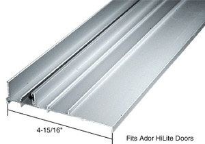 CRL Aluminum OEM Replacement Patio Door Threshold for Ador HiLite - 4-15/16" Wide x 6' Long
