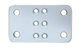 Silver Metallic Trim-Line 3" x 5" Base Plate